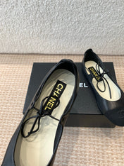 MARY JANE BALLERINA IN BLACK LAMBSKIN