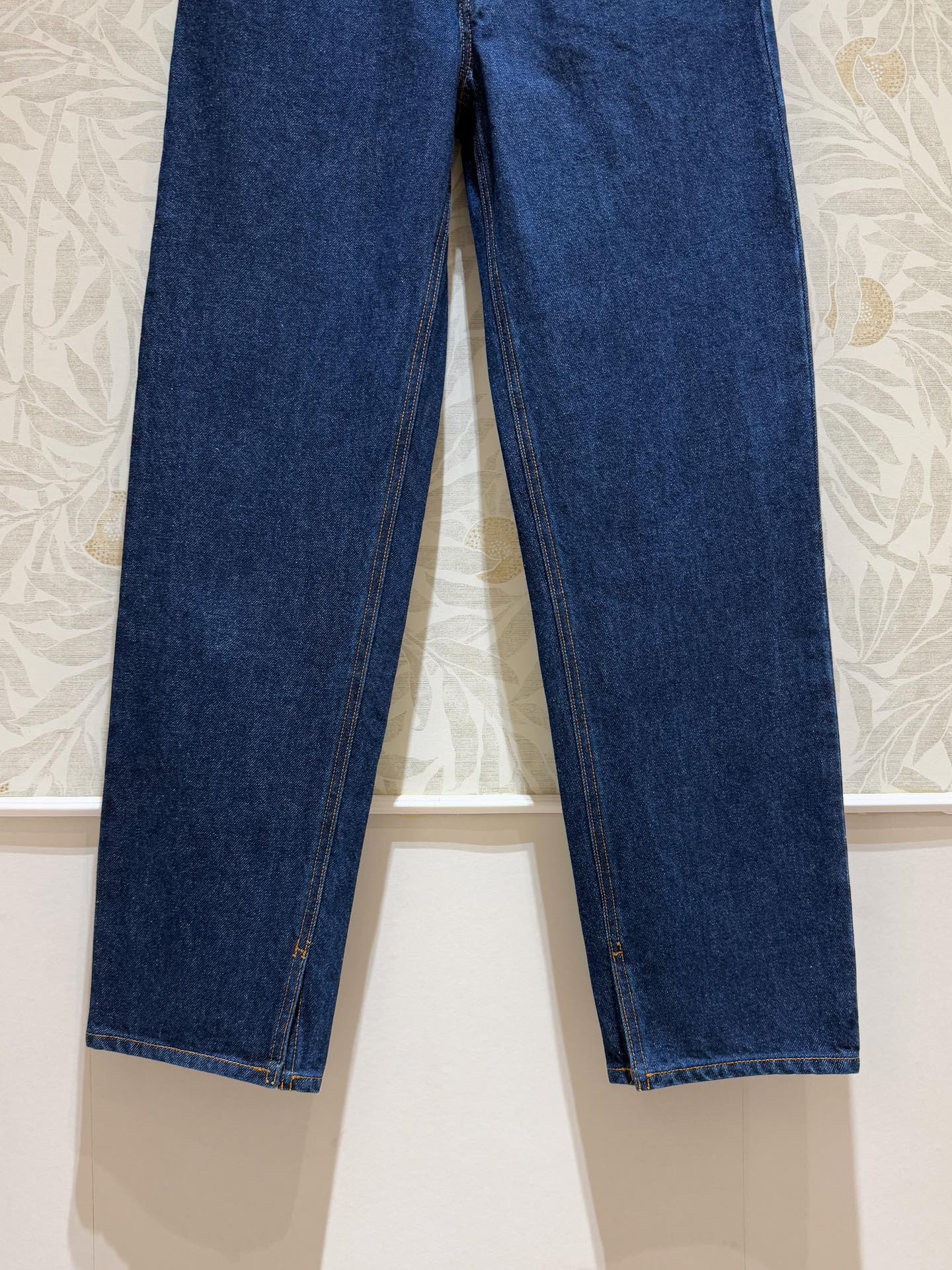 Gucci Old Flower Waist Jeans Blue Cotton