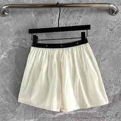 CC Short Ivory Black Cotton