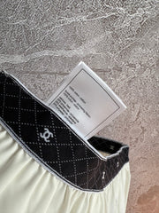 CC Short Ivory Black Cotton