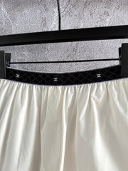 CC Short Ivory Black Cotton