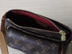 LV 25S SHOULDER BAG 19 IN BROWN MONOGRAM CALFSKIN GOLD HARDWARE