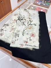 DIOR SCARF 140 CM IN WOOL MIX SILK FABRIC 708384