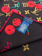 LV SCARF 135 CM IN WOOL MIX SILK 735873