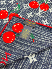 LV SCARF 135 CM IN WOOL MIX SILK 735872