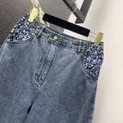 CC 25 Pants Blue Cotton