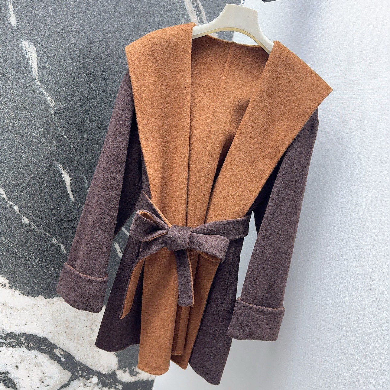 MAX MARA 25S HOODED MID-LENGTH COAT 160