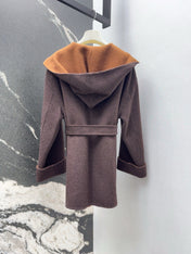 MAX MARA 25S HOODED MID-LENGTH COAT 160
