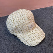 BASEBALL CAP IN BEIGE CREAM TWEED 437707