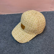BASEBALL CAP IN SAND YELLOW TWEED 437708