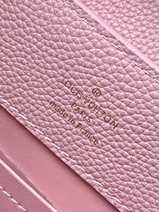 CAPUCINES EAST-WEST 33 IN BLUSH PINK CALFSKIN GOLD HARDWARE