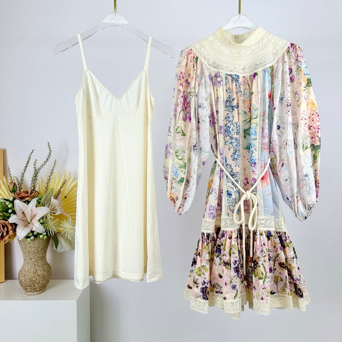 ZIMMERMANN OFF-SHOULDER LACE MINI DRESS 270351