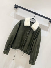 MAX MARA 25S SHEEPSKIN AND MINK FUR COAT 153