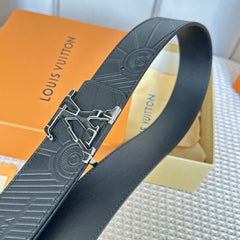 LV 25S BELT 40 MM IN BLACK CALFSKIN 593226