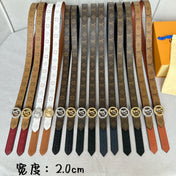 LV S-LOCK BELT 20 MM IN BLACK CALFSKIN AND CIRCLE SILVER HARDWARE