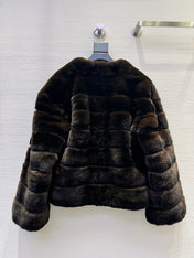 MAX MARA 25S V-NECK FUR COAT 156