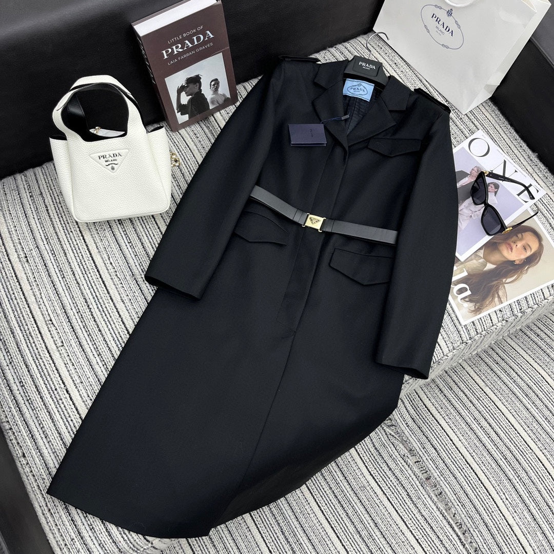 PRADA 25S LONGLINE BLAZER 348