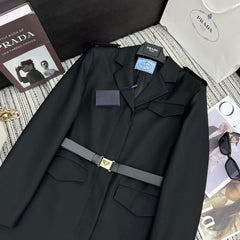 PRADA 25S LONGLINE BLAZER 348