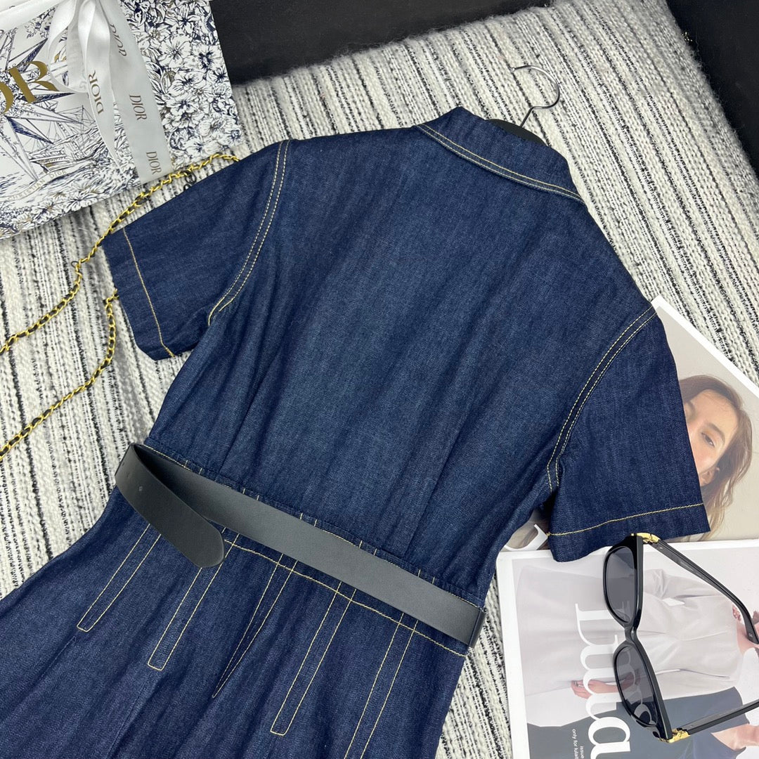 DIOR 25S DENIM SHIRT DRESS 798