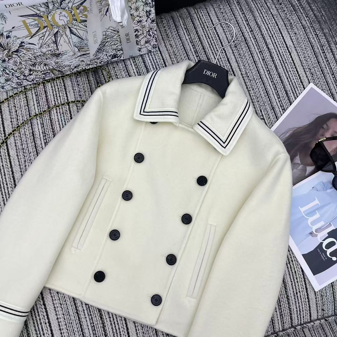 DIOR 25S REVERSIBLE KNIT JACKET 862