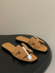 HM 25S ORAN SANDAL IN LIGHT BROWN SUEDE AND LAMBSKIN