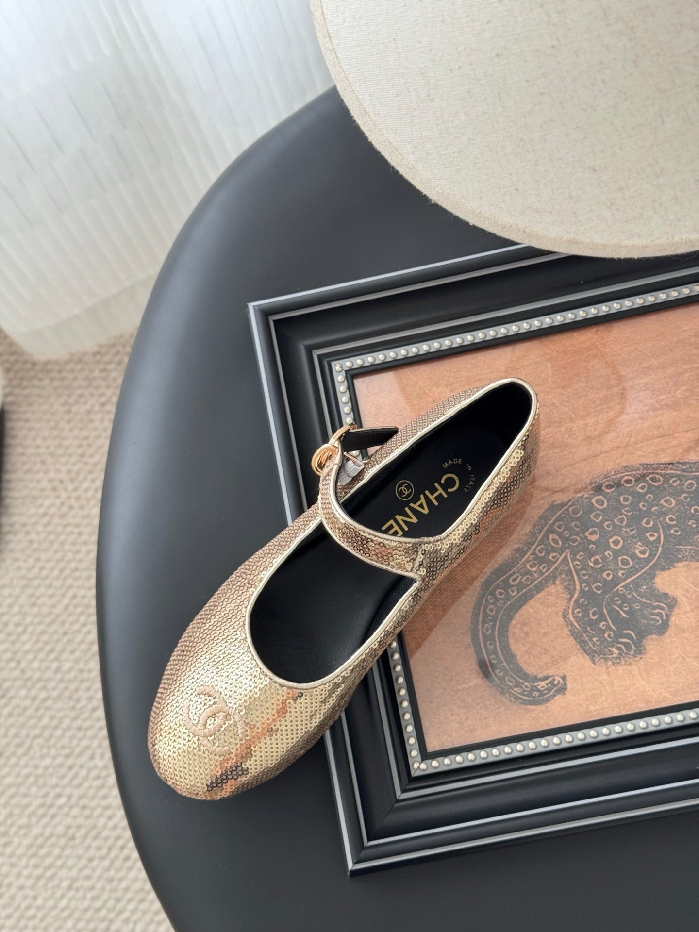 BALLET IN GLITTER GOLDEN SEQUINS