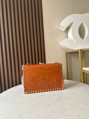 CHANEL 25S FLAP BAG 25 IN BROWN CALFSKIN WITH GOLD HARDWARE