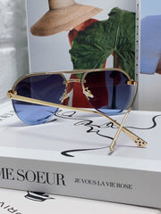 PANTHÈRE AVIATOR FRAME SUNGLASSES 562065 IN METAL