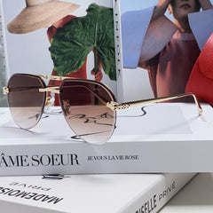 PANTHÈRE AVIATOR FRAME SUNGLASSES 562065 IN METAL