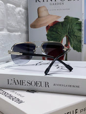 PILOT SUNGLASSES 582590 IN SILVER METAL GREY SMOKE LENSES