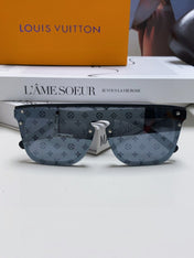 WAIMEA SUNGLASSES 581362 IN BLACK ACETATE MONOGRAM ON LENS