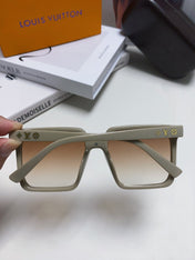 SQUARE SUNGLASS 581368 IN BEIGE ACETATE