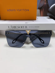 SQUARE SUNGLASS 581372 IN GOLD METAL GREY LENSES