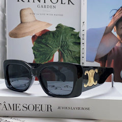 TRIOMPHE SUNGLASSES 548602 IN BLACK ACETATE