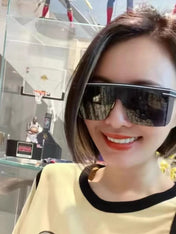 OBLIQUE SUNGLASS CLUB M1U IN BLACK ACETATE