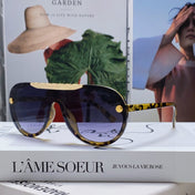 BLACKWOOD SUNGLASSES 567459 IN YELLOW HAVANA ACETATE GOLD METAL