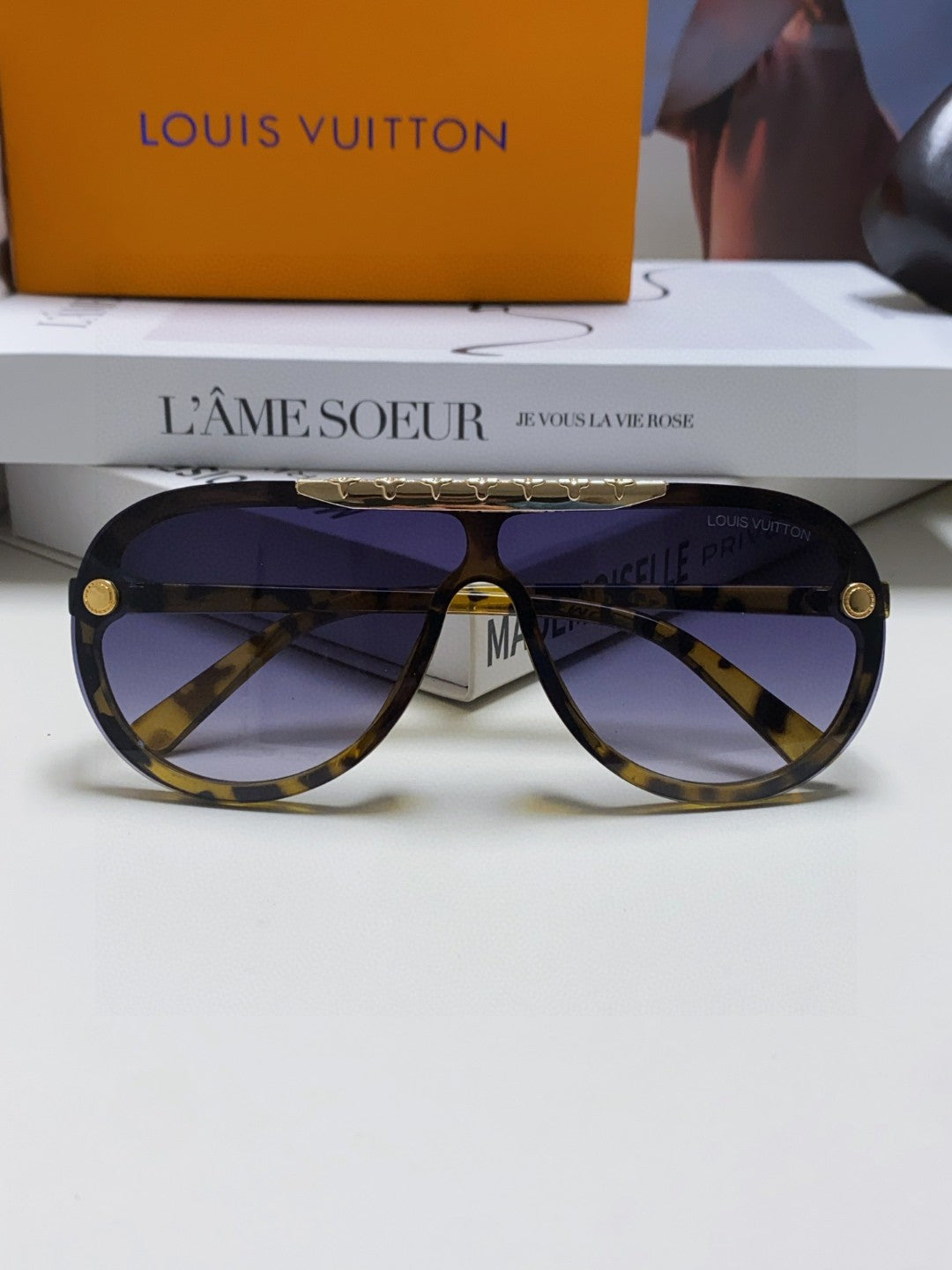 BLACKWOOD SUNGLASSES 567459 IN YELLOW HAVANA ACETATE GOLD METAL