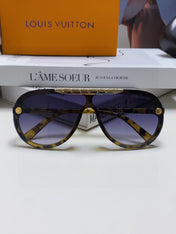 BLACKWOOD SUNGLASSES 567459 IN YELLOW HAVANA ACETATE GOLD METAL