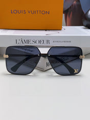 SQUARE SUNGLASSES 570265 IN GOLD METAL LOGO ON LENS