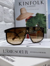 WAIMEA SUNGLASSES 570267 IN BROWN ACETATE MONOGRAM ON LENS