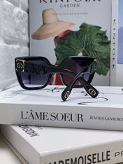 LADY 95.22 S2F SUNGLASS 571586 IN BLACK ACETATE GREY SMOKE