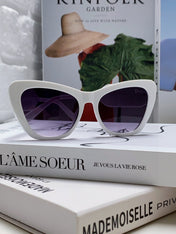 BOBBY B1U SUNGLASS 571589 IN WHITE ACETATE GREY SMOKE LENSES