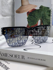 OBLIQUE SUNGLASS 571598 IN BLACK ACETATE