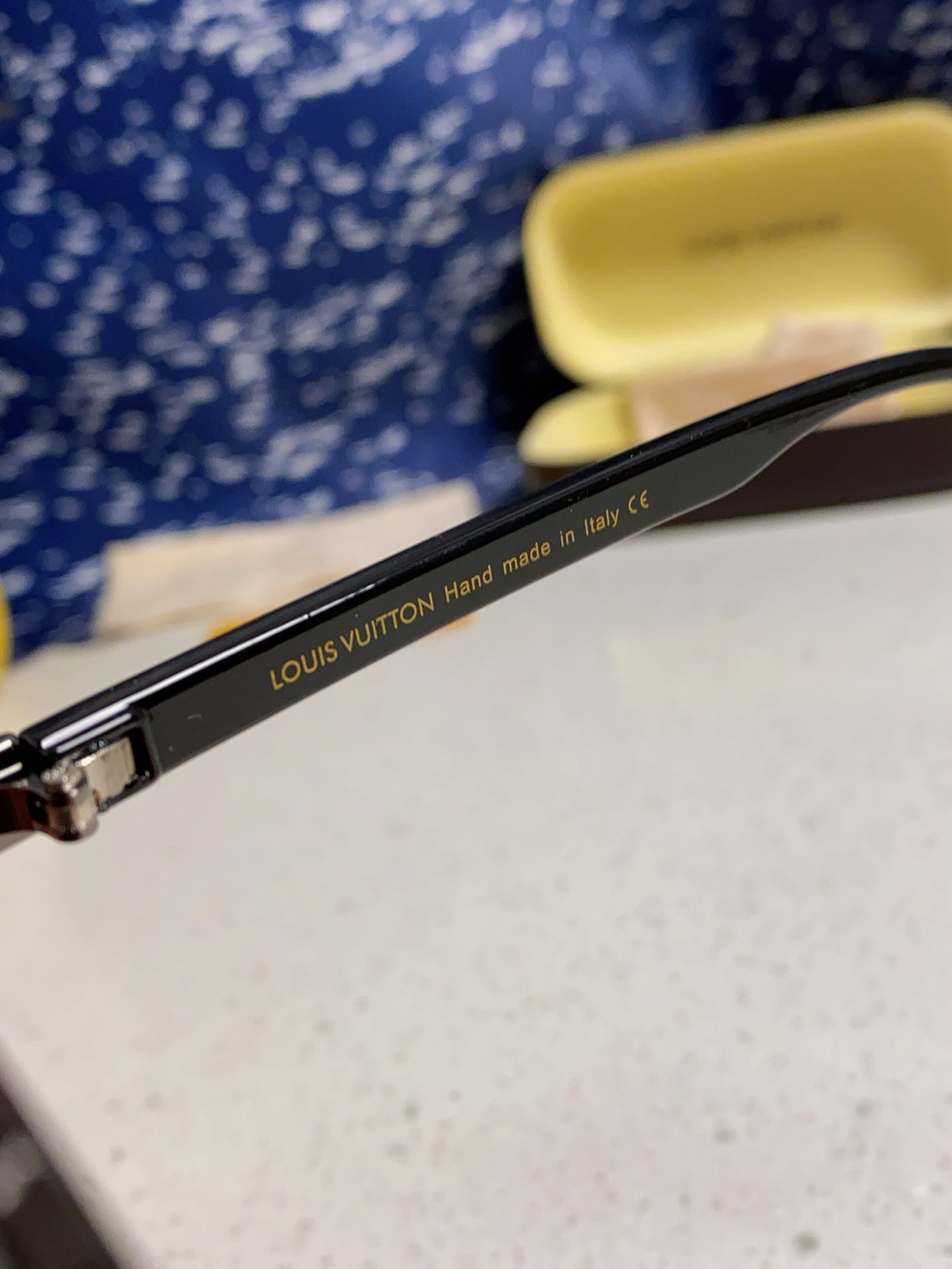 PILOT SUNGLASSES 571636 IN METAL BLACK LENSES MONOGRAM LOGO