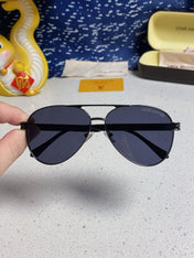 PILOT SUNGLASSES 571636 IN METAL BLACK LENSES MONOGRAM LOGO