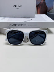 TRIOMPHE SUNGLASSES 573250 IN WHITE ACETATE METAL LOGO