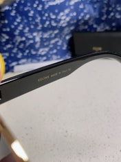 TRIOMPHE SUNGLASS 538532 IN BLACK ACETATE GOLD METAL