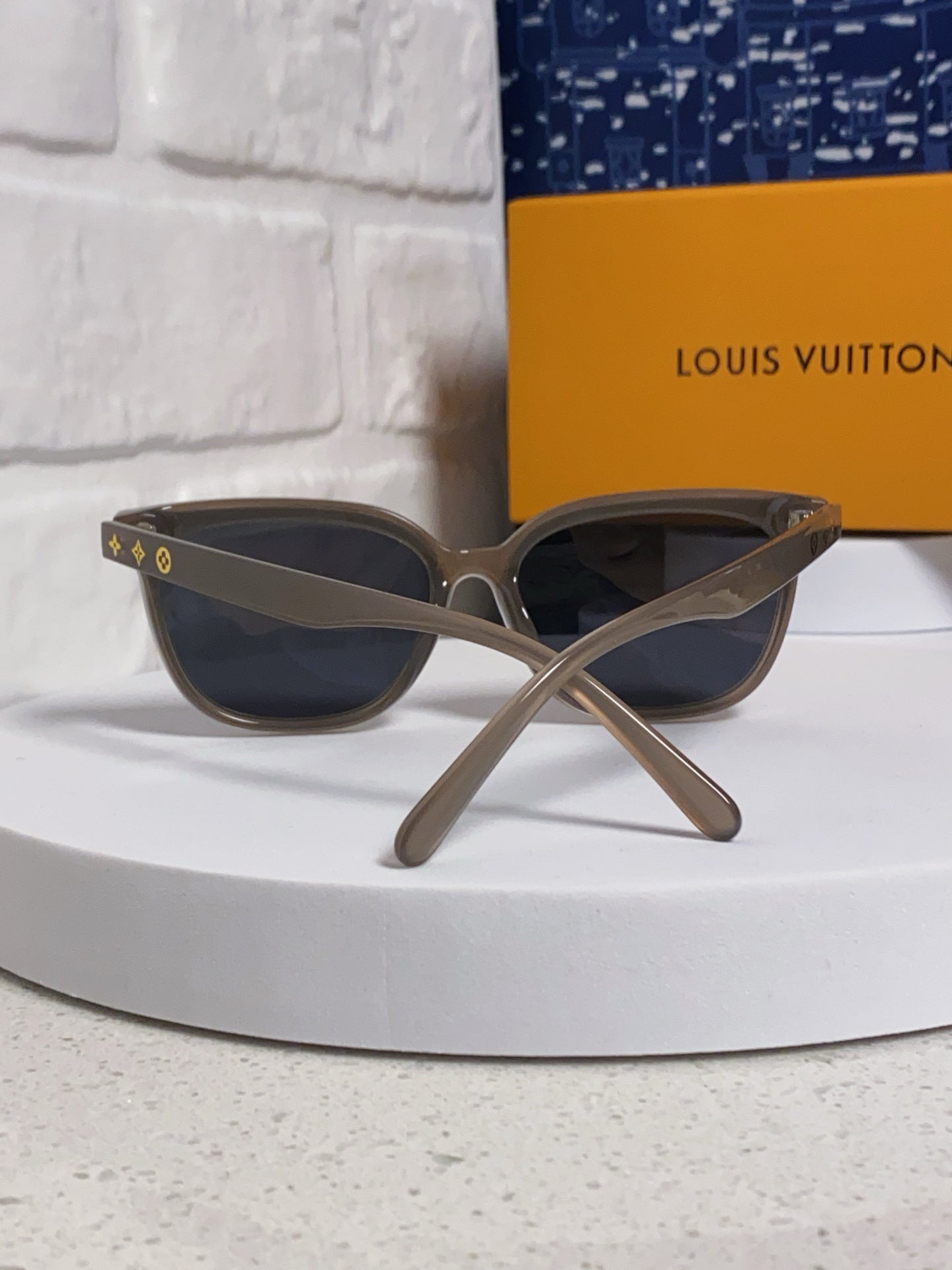 CAT EYE SUNGLASSES 571648 IN BEIGE CLEAR ACETATE