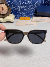 CAT EYE SUNGLASSES 571648 IN BEIGE CLEAR ACETATE