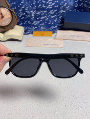 CAT EYE SUNGLASSES 571652 IN BLACK ACETATE